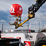Spezialballon auf trussring, mobler Einnsatz BAUMA Oilquick